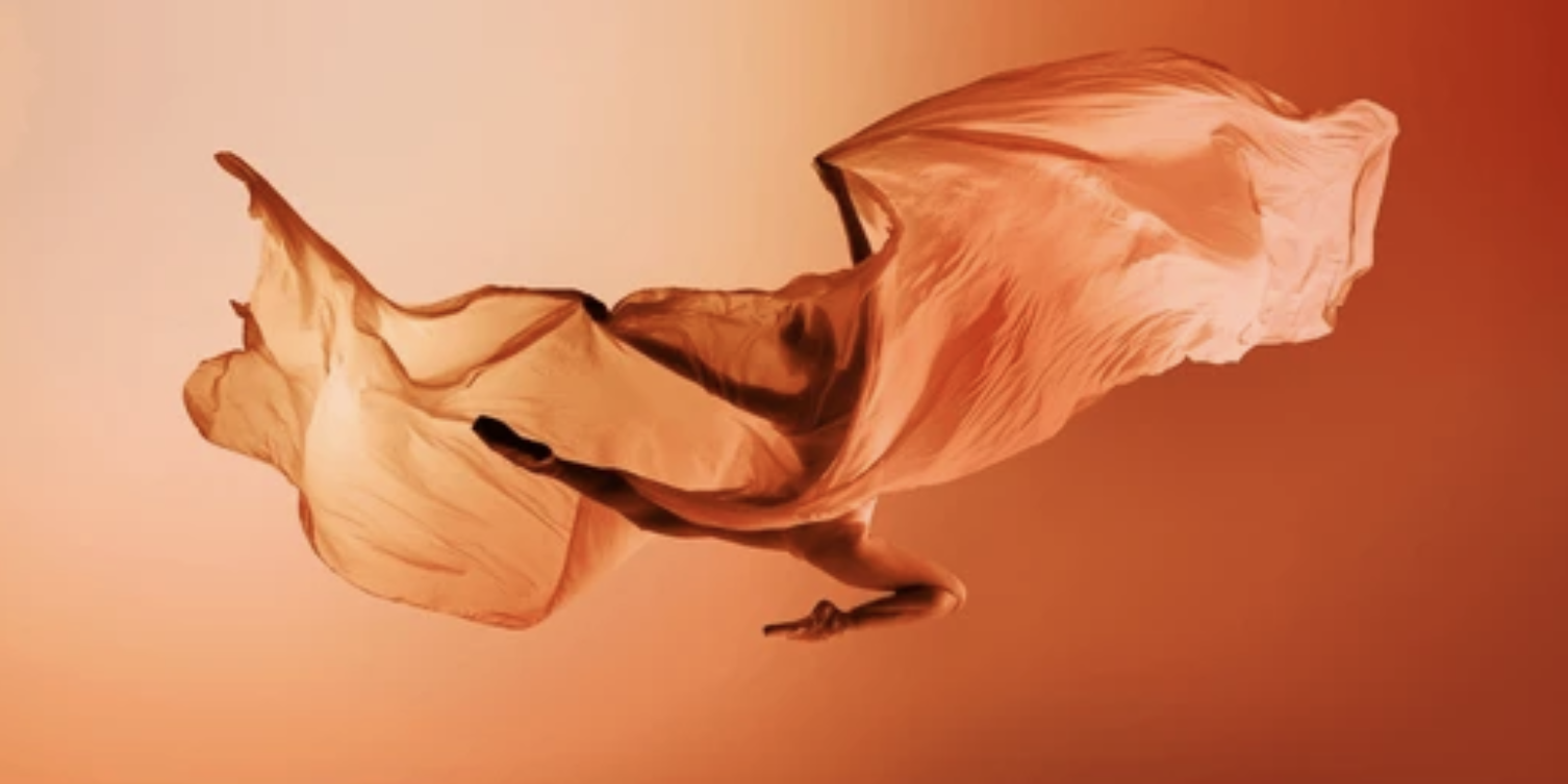 Woman in a soft movement and embodied wellness practice