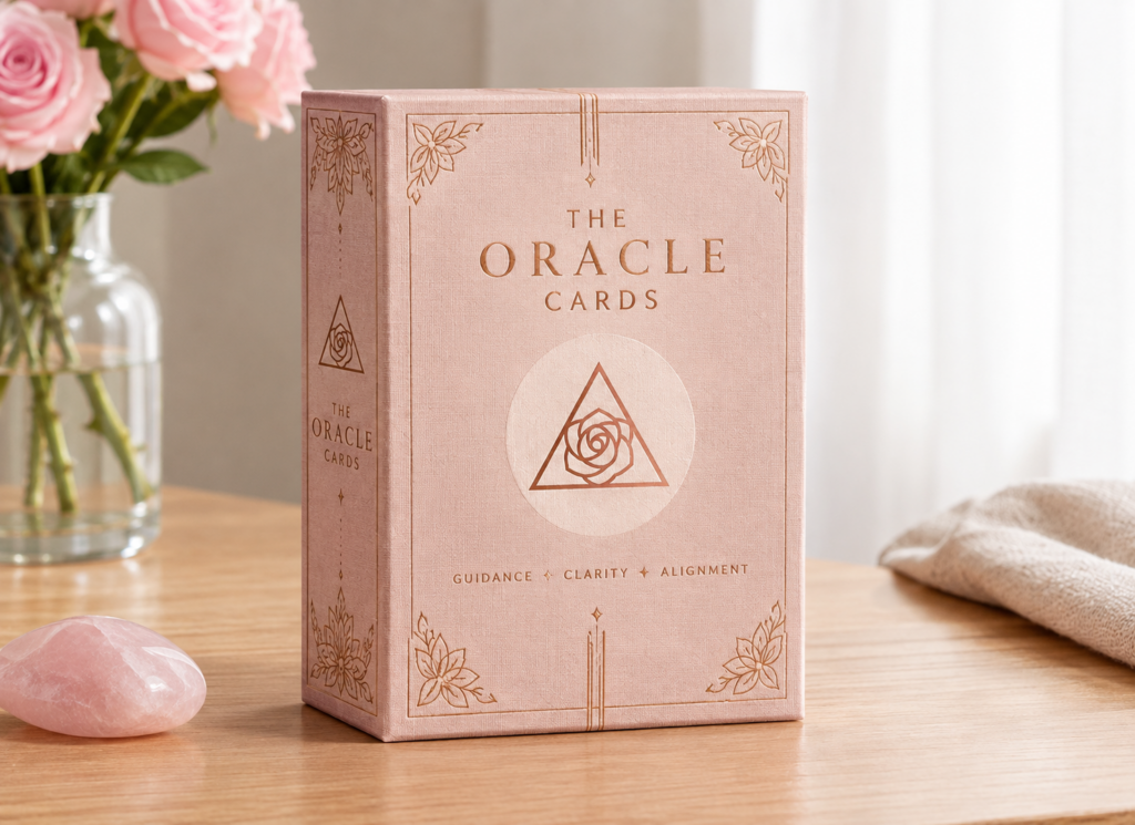 Sisterhood of the Rose Oracle Cards limited-edition pink oracle card box